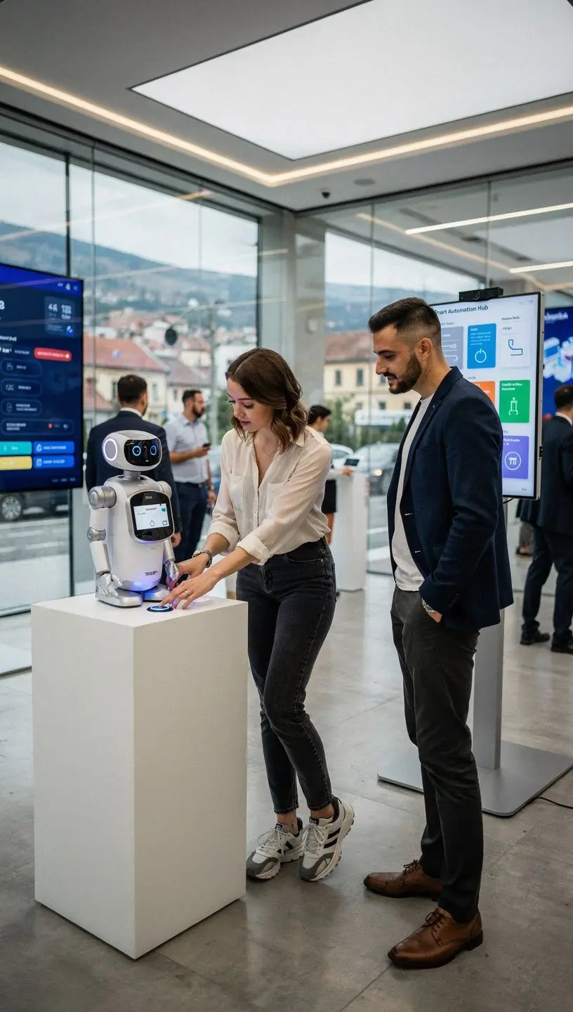 Portret al unui consultant IT oferind recomandări practice pentru integrarea soluțiilor de automatizare.